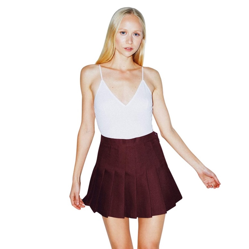 American Apparel Women's Brown Tennis Skirt